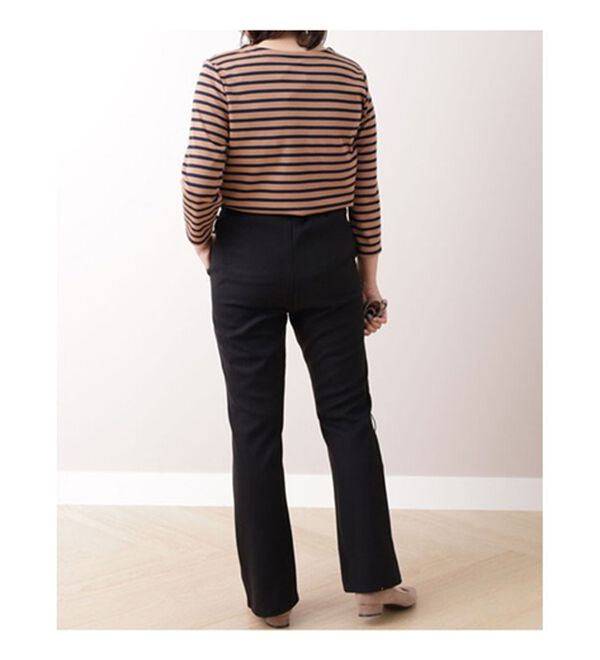 BELLUNA（ベルーナ）の「ふっくらウール調フレアーシルエットパンツ（フルレングスパンツ）」｜詳細画像