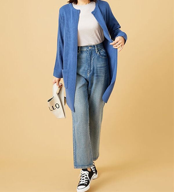 BELLUNA（ベルーナ）の「嬉しい機能付！ミラノリブカーディガン（ニットカーディガン）」｜詳細画像