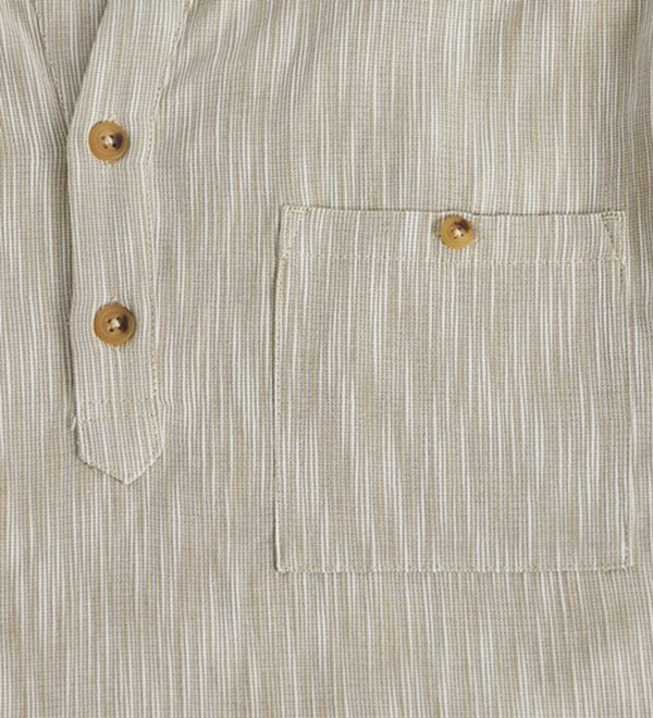 「ざっくり木綿のゆったりリラックスシャツ（メンズシャツ）」｜詳細画像