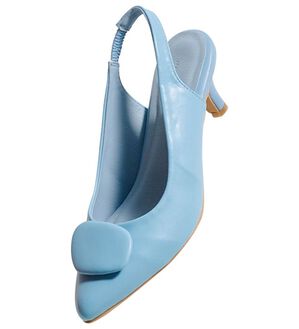 RANAN（ラナン）の「モチーフデザインバックストラップパンプス（パンプス）」｜ブルー