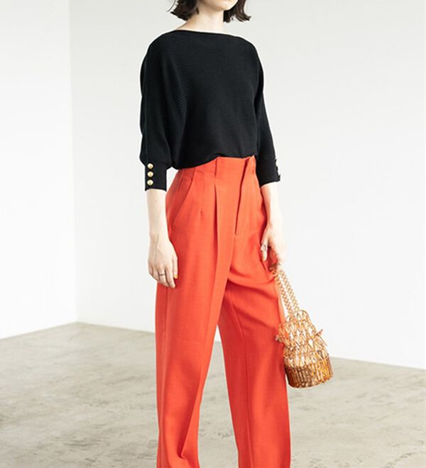 GeeRA（ジーラ）の「袖ボタン付ドルマンニットトップス（ニット・セーター）」｜詳細画像