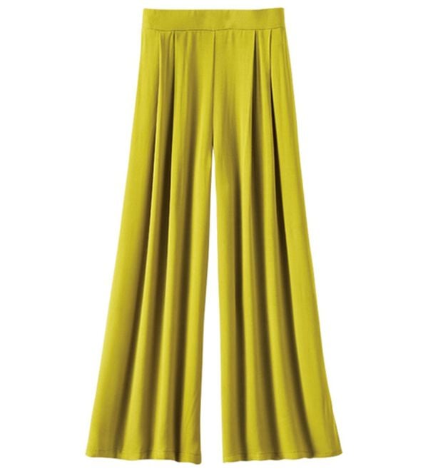 BELLUNA（ベルーナ）の「ひんやり冷感レーヨン素材カラーガウチョパンツ（ワイドパンツ・ガウチョ）」｜詳細画像