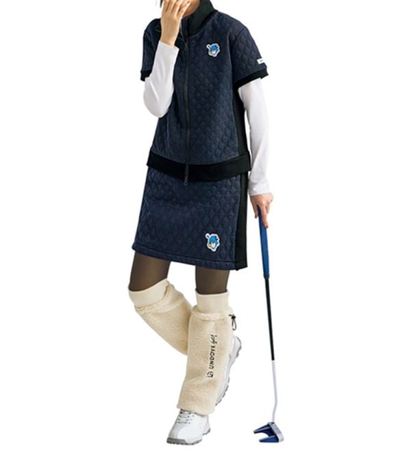 BELLUNA（ベルーナ）の「【タキシードサム】リブ切替キルト風スカート（ミニスカート）」｜詳細画像