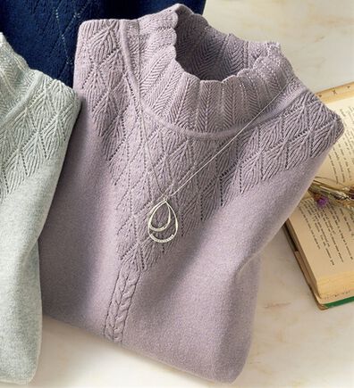 ルフラン（ルフラン）の「コットンシルクやわらかニット（ニット・セーター）」