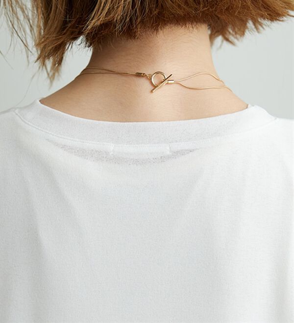 BELLUNA（ベルーナ）の「シアー素材ラクガキ風ロゴプルオーバー（カットソー）」｜詳細画像