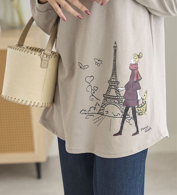 BELLUNA（ベルーナ）の「【メルティポンチ】プリントチュニック（チュニック）」｜詳細画像