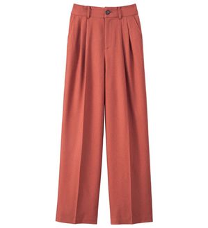 ルフラン（ルフラン）の「こ綺麗でこなれたウールライクパンツ（フルレングスパンツ）」｜フレンチピンク