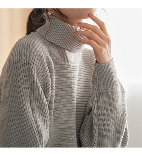 RANAN（ラナン）の「【２点セット】ニットワンピースアンサンブル（ニットワンピース）」｜詳細画像