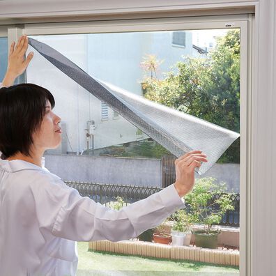 「遮光・遮熱メッシュ（両面テープ貼り）（その他日用品・趣味雑貨）」