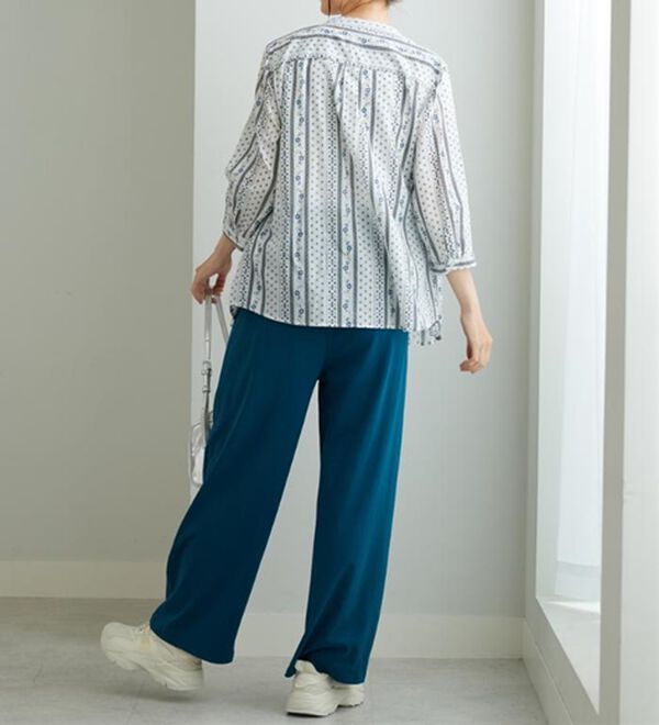 BELLUNA（ベルーナ）の「綿１００％ピンタックデザインブラウス（ブラウス）」｜詳細画像