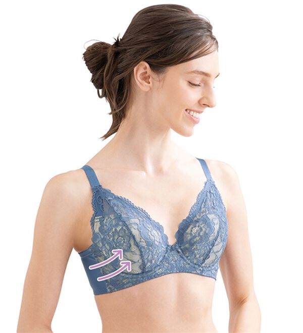 LAVIENNE（ラヴィエンヌ）の「【３色組】おしゃれグラマーさんのスッキリ細見えブラ（ブラジャー）」｜詳細画像