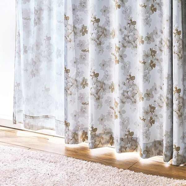 「簡単！素敵にコーディネートカーテンセット「セシリー」（ドレープカーテン）」｜ベージュ