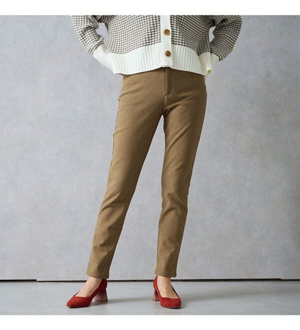 RANAN（ラナン）の「＋１０度素材！蓄熱保温裏起毛ストレッチスリムパンツ（フルレングスパンツ）」｜詳細画像