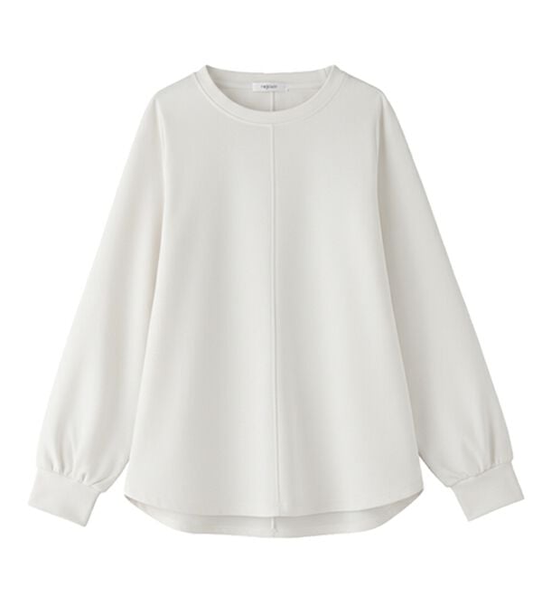 BELLUNA（ベルーナ）の「きれい見えジョーゼット素材Tブラウス（ブラウス）」｜オフ白