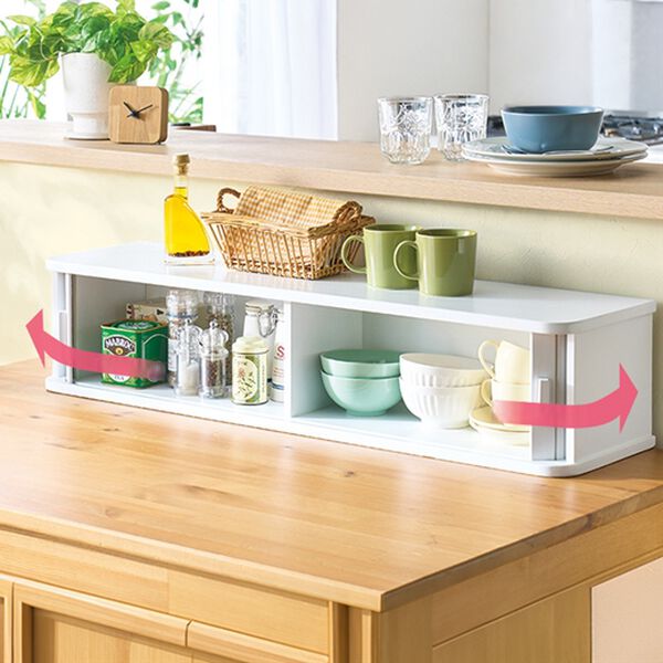 「ジャバラ扉式収納庫２（ラック・棚・本棚）」｜詳細画像