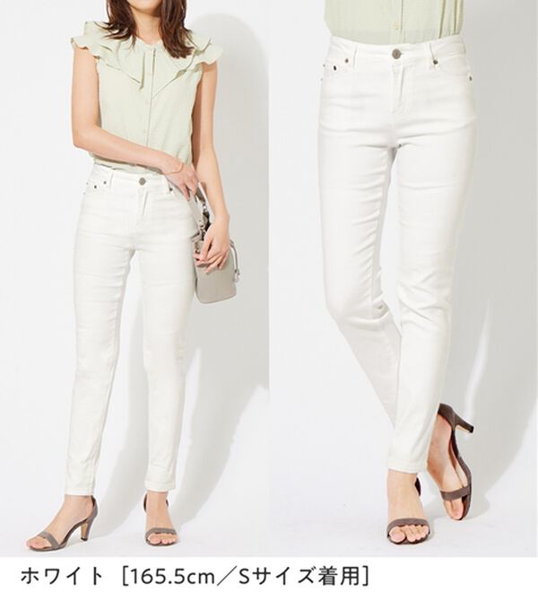 alotta（アロッタ）の「美脚ストレッチスキニーデニムパンツ（フルレングスパンツ）」｜詳細画像