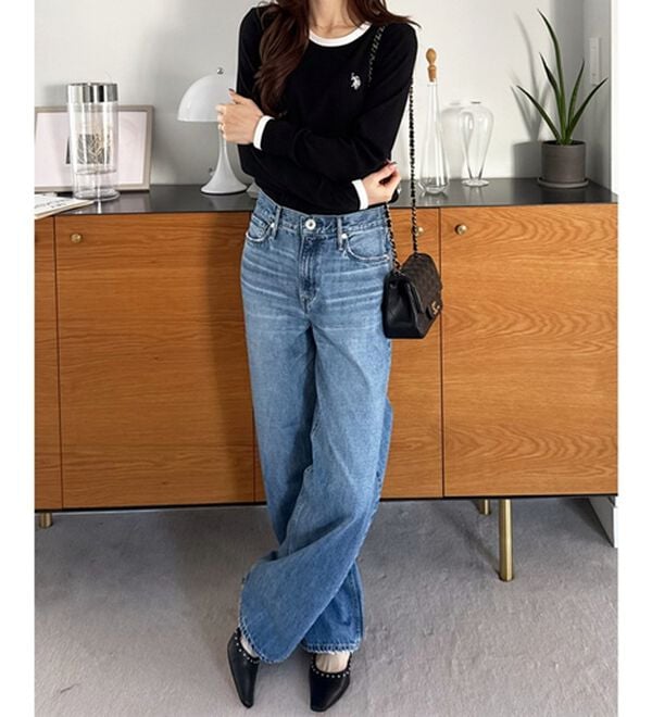 GeeRA（ジーラ）の「【U.S. POLO ASSN.】配色デザインリブロンT（カットソー）」｜詳細画像