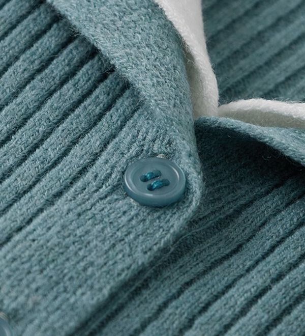 RANAN（ラナン）の「レイヤード配色ニットカーディガン（ニットカーディガン）」｜詳細画像