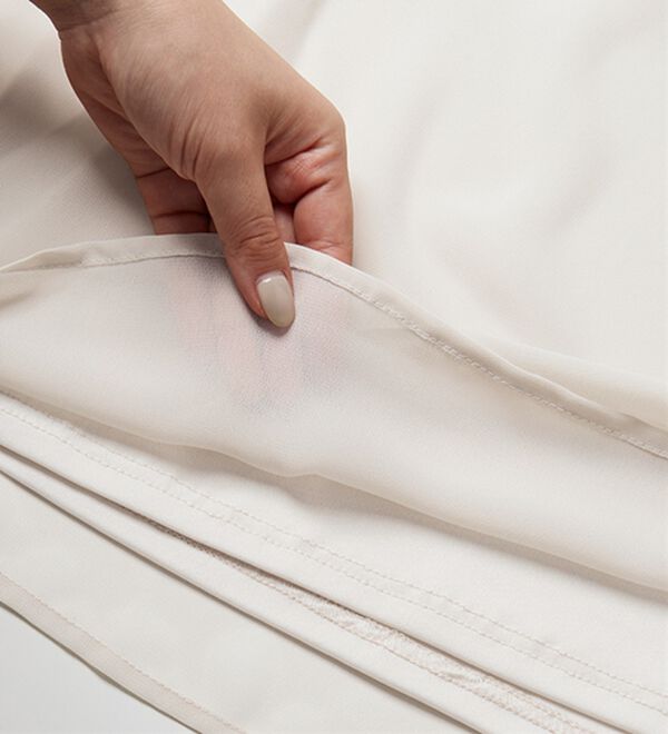 RANAN（ラナン）の「【ひんやり】フレアー袖シフォンブラウス（ブラウス）」｜詳細画像