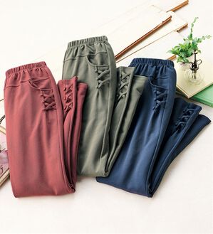 ルフラン（ルフラン）の「【３本組】のびのび素材ゆるパンツ（その他パンツ）」｜3本組