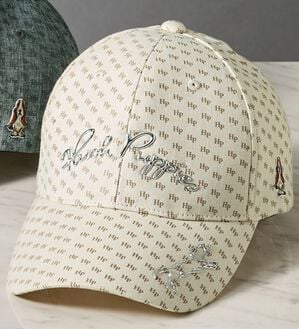 「＜ハッシュパピー＞個性が光る総柄デザインキャップ（メンズ帽子）」｜サンドベージュ