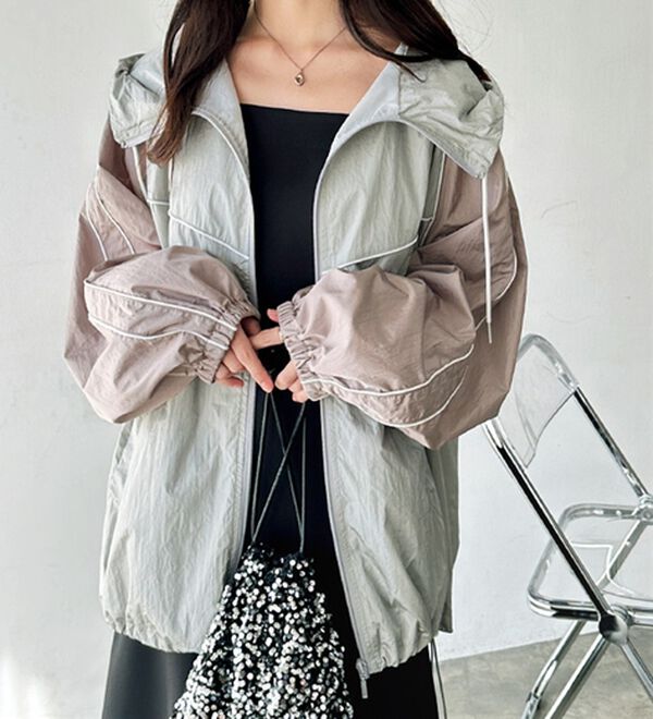 GeeRA（ジーラ）の「ナイロンマウンテンパーカー（ブルゾン）」｜グレー系