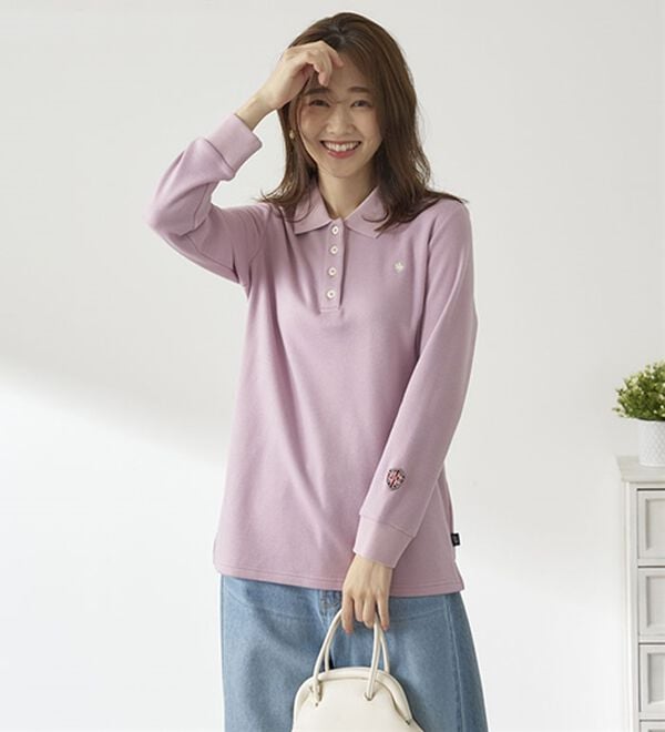 BELLUNA（ベルーナ）の「【ＰＯＬＯ　ＢＣＳ】裏起毛かのこポロシャツ（ポロシャツ）」｜詳細画像