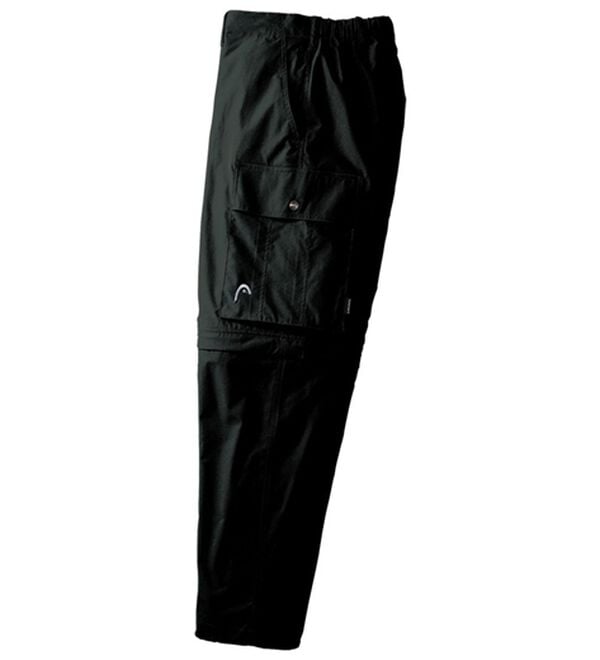 「＜ヘッド＞まさに画期的２ウェイカーゴパンツ（メンズフルレングスパンツ）」｜ブラック