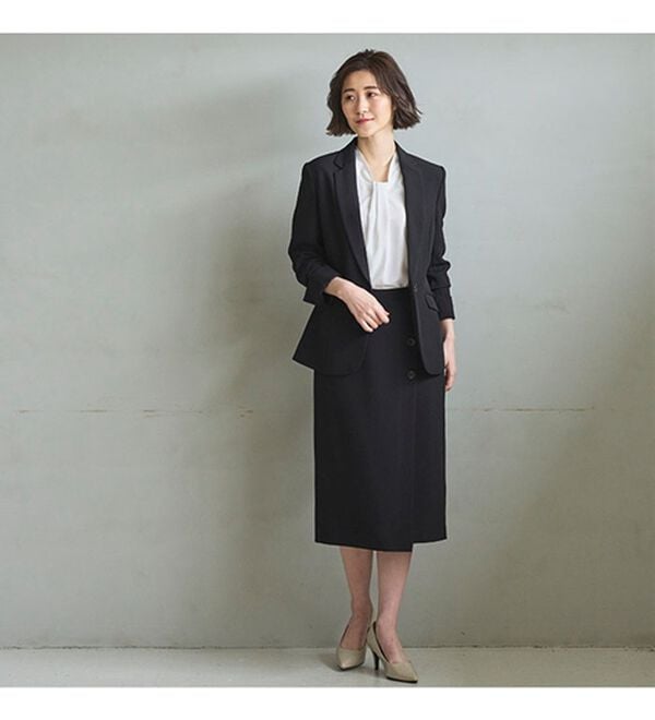 ジャケット+2ボトム】洗えるストレッチ！ジャケット＆ブラウス＆パンツ