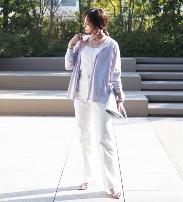 BELLUNA（ベルーナ）の「ヒンヤリ＆ＵＶ対策軽量パーカー（その他ジャケット）」｜詳細画像