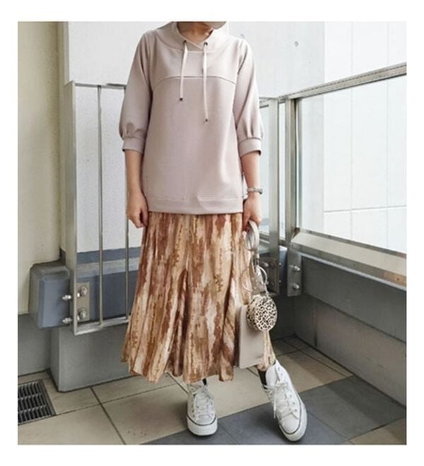 BELLUNA（ベルーナ）の「裾切替デザインフレアースカート（ひざ丈スカート）」｜詳細画像