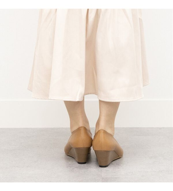 BELLUNA（ベルーナ）の「雨でも安心日本製こだわりウェッジパンプス（パンプス）」｜詳細画像