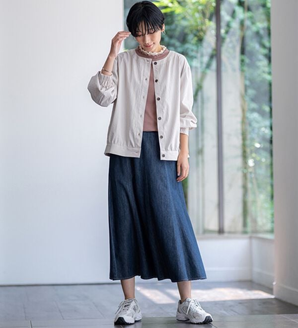 BELLUNA（ベルーナ）の「重ね着風フリル衿プルオーバー（カットソー）」｜詳細画像