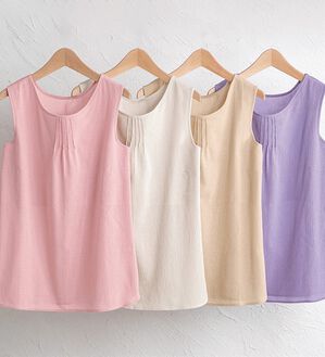 「【４色組】サラッと涼しい楊柳インナー（肌着・インナーウェア）」｜詳細画像