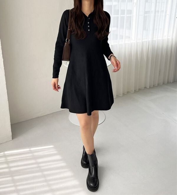 ペプラムニットミニワンピース - ベルーナ【公式】