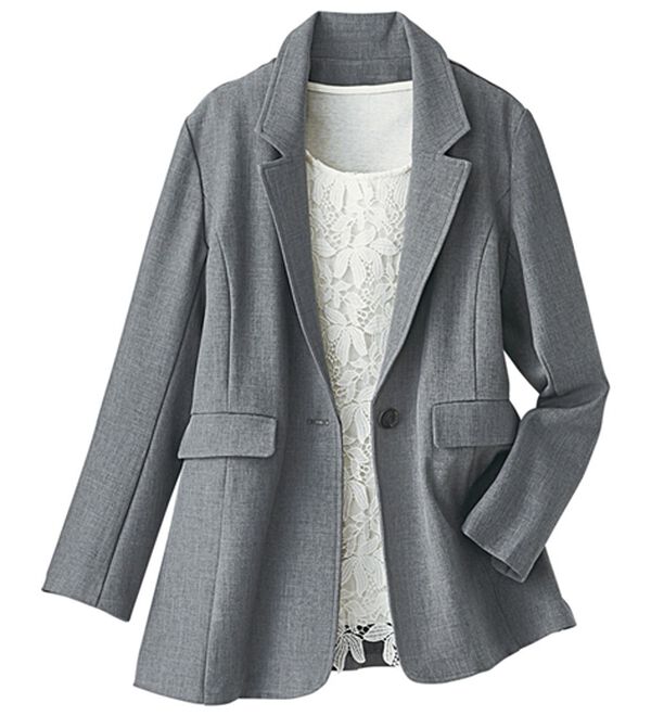 BELLUNA（ベルーナ）の「＜楽スタフィット＞テーラードジャケット（テーラードジャケット）」｜詳細画像