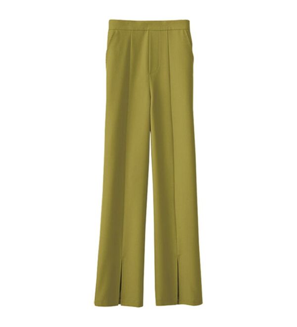 BELLUNA（ベルーナ）の「錯覚美脚！裾スリットセミワイドパンツ（フルレングスパンツ）」｜詳細画像