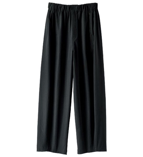 BELLUNA（ベルーナ）の「サラもち！快適ビンテージ調素材カーブパンツ（ワイドパンツ・ガウチョ）」｜詳細画像