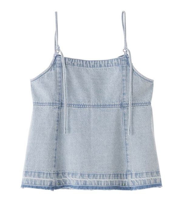 RANAN（ラナン）の「デニム素材キャミビスチェ（タンクトップ・キャミソール）」｜詳細画像