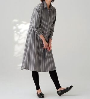 BELLUNA（ベルーナ）の「＜ＳＯＬＯＴＥＸ（Ｒ）＞ストレッチシャツワンピース（シャツワンピース）」｜詳細画像