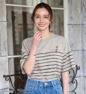 BELLUNA（ベルーナ）の「＜Ｄｉｓｎｅｙ＞綿混素材ゆるっとＴシャツ（カットソー）」｜トープ(チップ＆デール)
