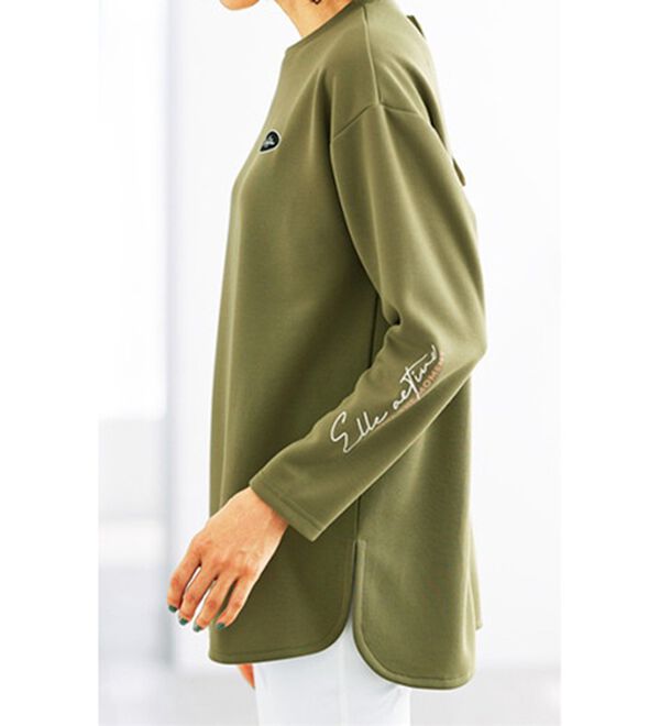 BELLUNA（ベルーナ）の「＜ＥＬＬＥ　Ａｃｔｉｖｅ＞バックリボンロゴチュニック（チュニック）」｜詳細画像