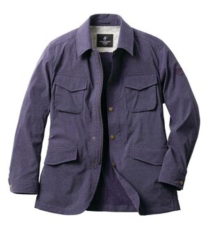 「＜コムルヴァン・オム＞ミリタリーライトジャケット（メンズジャケット）」｜パープル