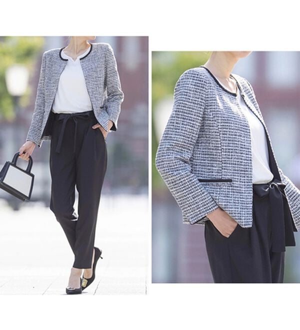 RANAN（ラナン）の「【４点セット】洗える！選べるボトムスーツセット（パンツスーツ）」｜詳細画像