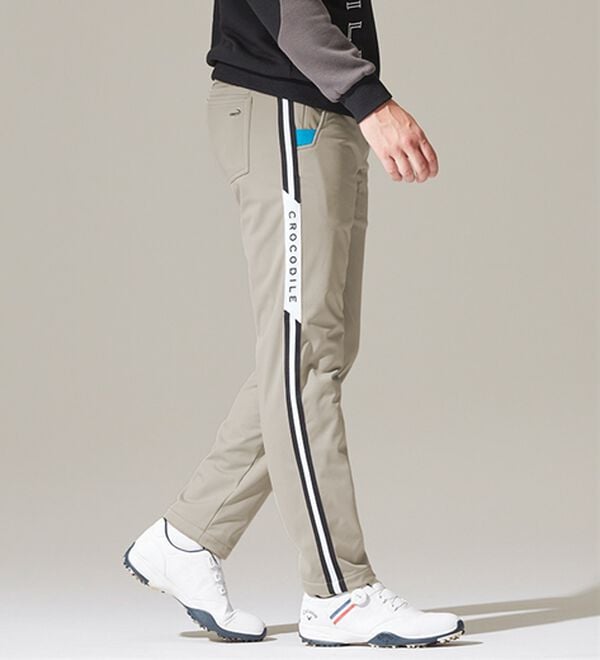 「＜クロコダイル＞防風テック裏フリースアクティブパンツ（メンズフルレングスパンツ）」｜詳細画像