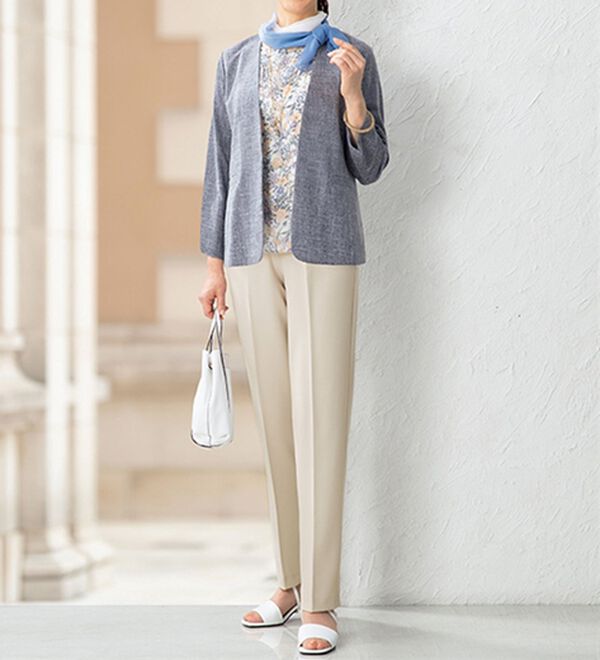 ルフラン（ルフラン）の「【５本組】日本製お手入れラク！毎日活躍パンツ（フルレングスパンツ）」｜詳細画像