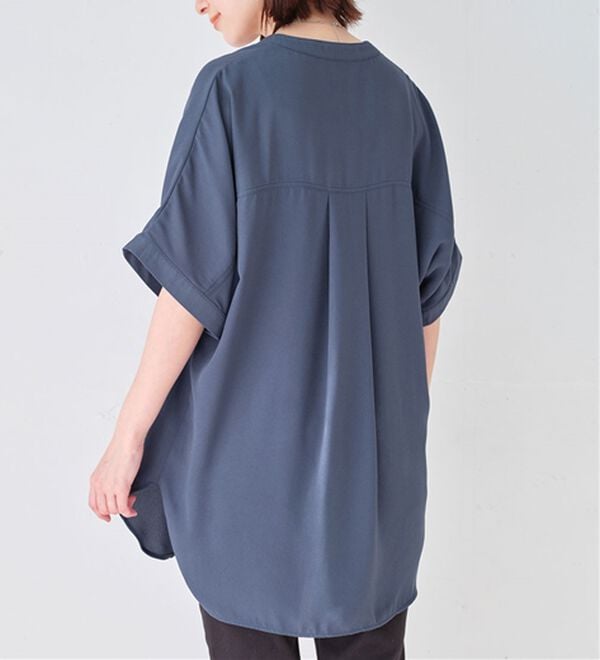 Viola e Viola（ヴィオラ エ ヴィオラ）の「【接触冷感】ひんやり！さらさらＥＡＳＹタックスキッパーチュニック（チュニック）」｜詳細画像