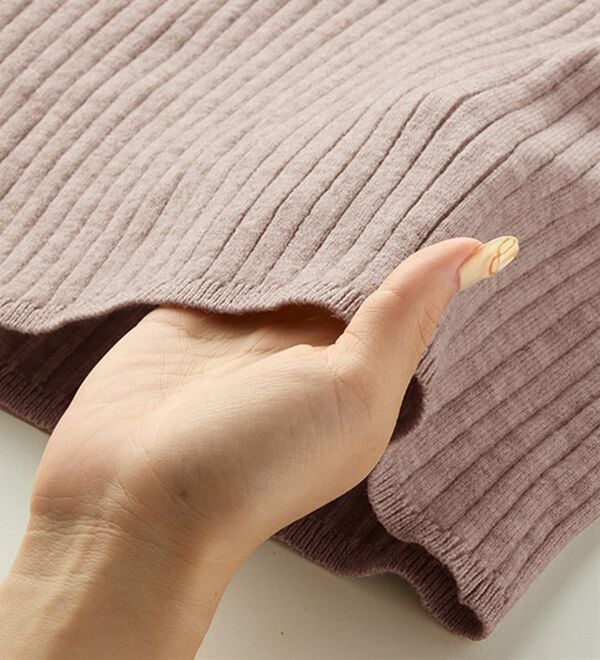 GeeRA（ジーラ）の「【再入荷】レイヤード風モチっと柔らかリブニット（ニット・セーター）」｜詳細画像