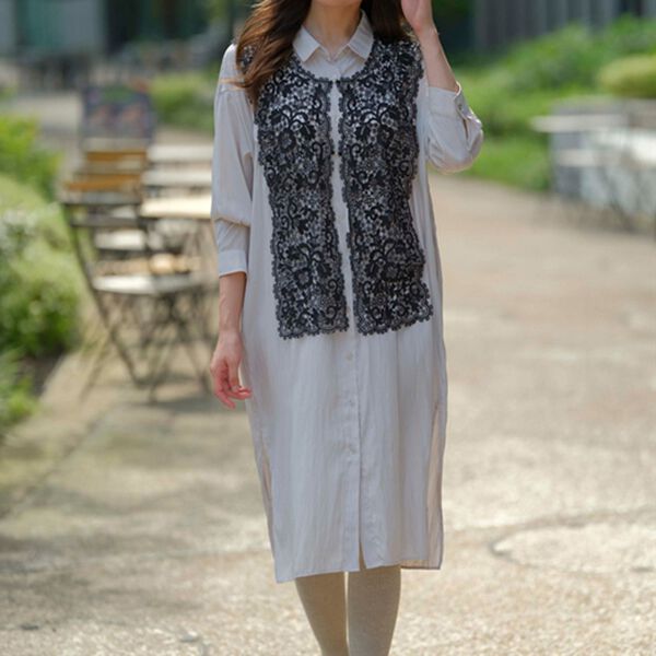 BELLUNA（ベルーナ）の「これ１つで上品魅せ！レースベスト（ベスト）」｜詳細画像