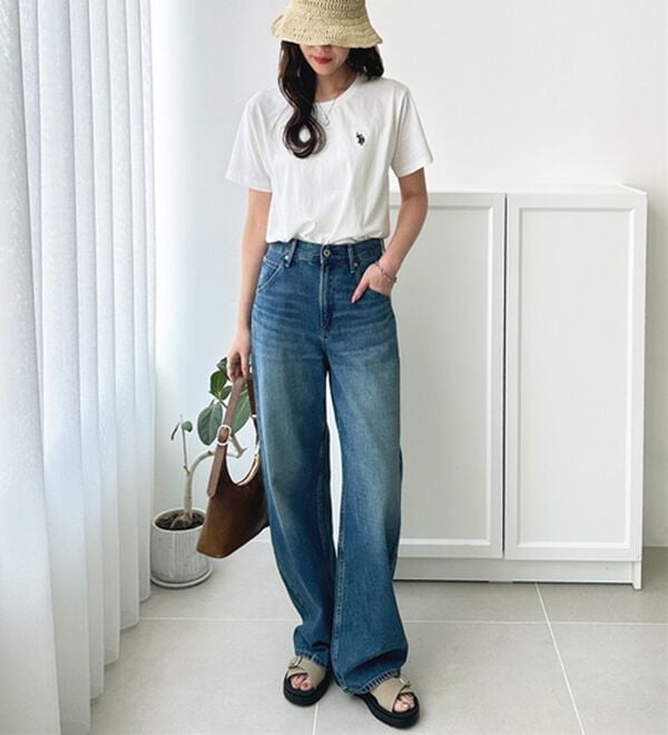 GeeRA（ジーラ）の「【ＵＳ．ＰＯＬＯ．ＡＳＳＮ】接触冷感ワンポイント刺繍Ｔシャツ（Tシャツ）」｜詳細画像